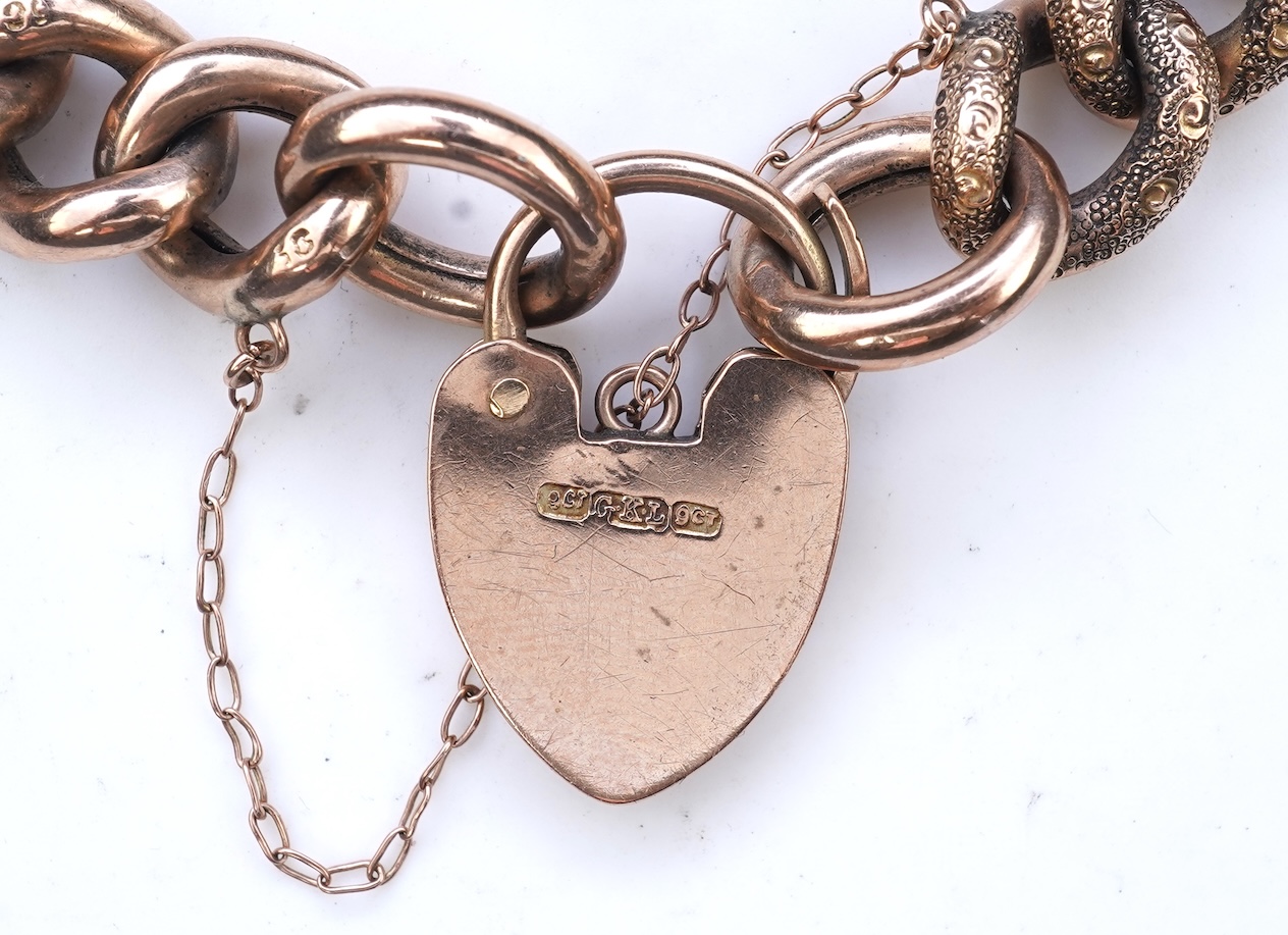 A Victorian gold bracelet, late 19th century